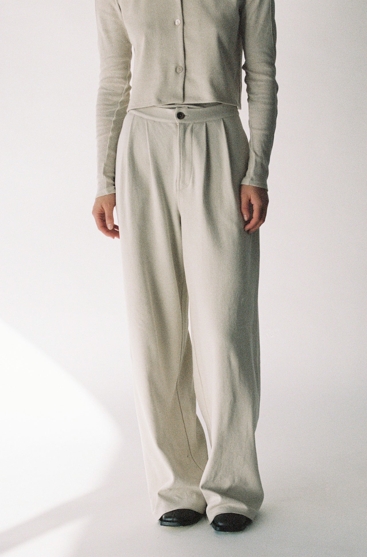 Long Pleated Pants