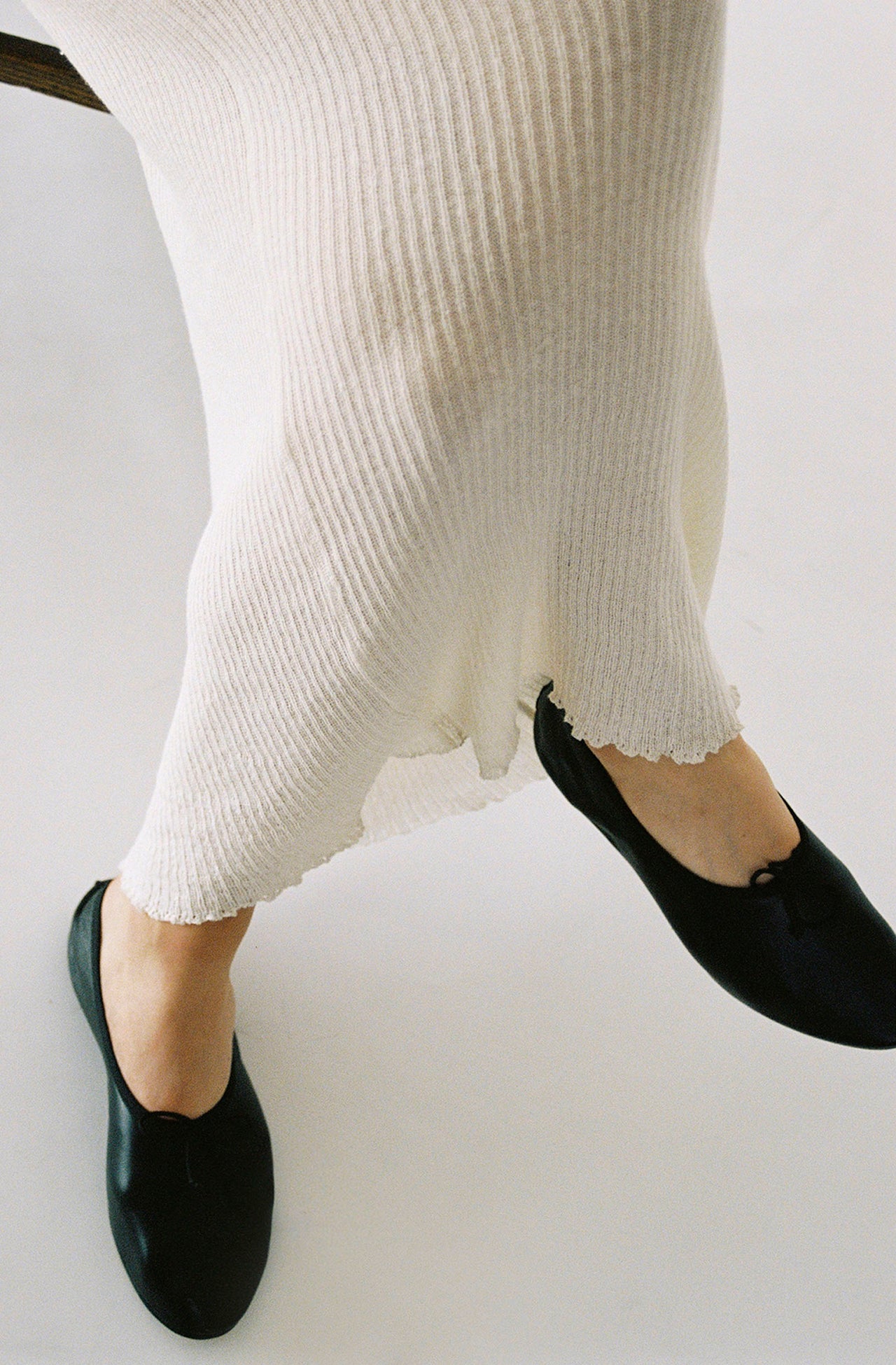 Sheer Knit Long Skirt